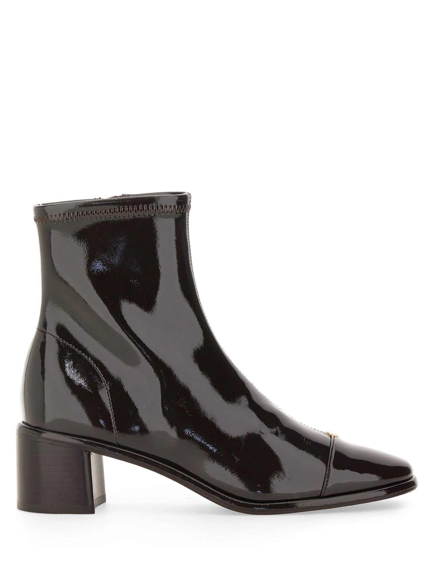 Shop Tory Burch Cap-toe Boot In Black