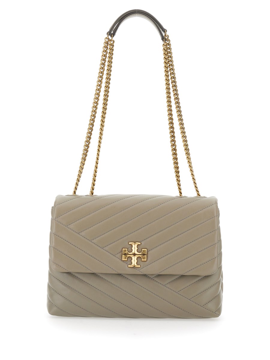 TORY BURCH BORSA A SPALLA "KIRA" CONVERTIBLE IN PELLE CHEVRON