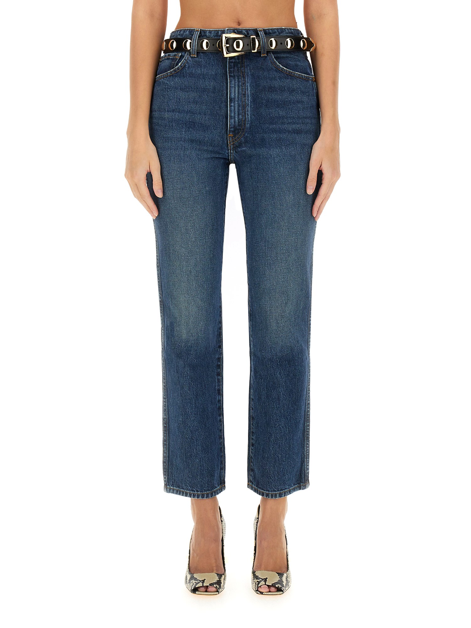 Shop Khaite Abigail Jeans In Denim