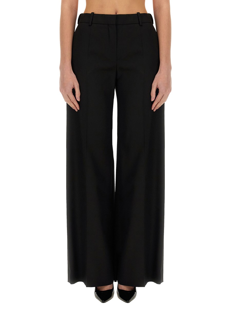 NINA RICCI PANTALONE AMPIO IN GABARDINE DI LANA