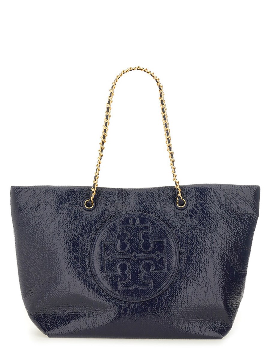 TORY BURCH BORSA SHOPPING ELLA IN VERNICE INCRESPATA