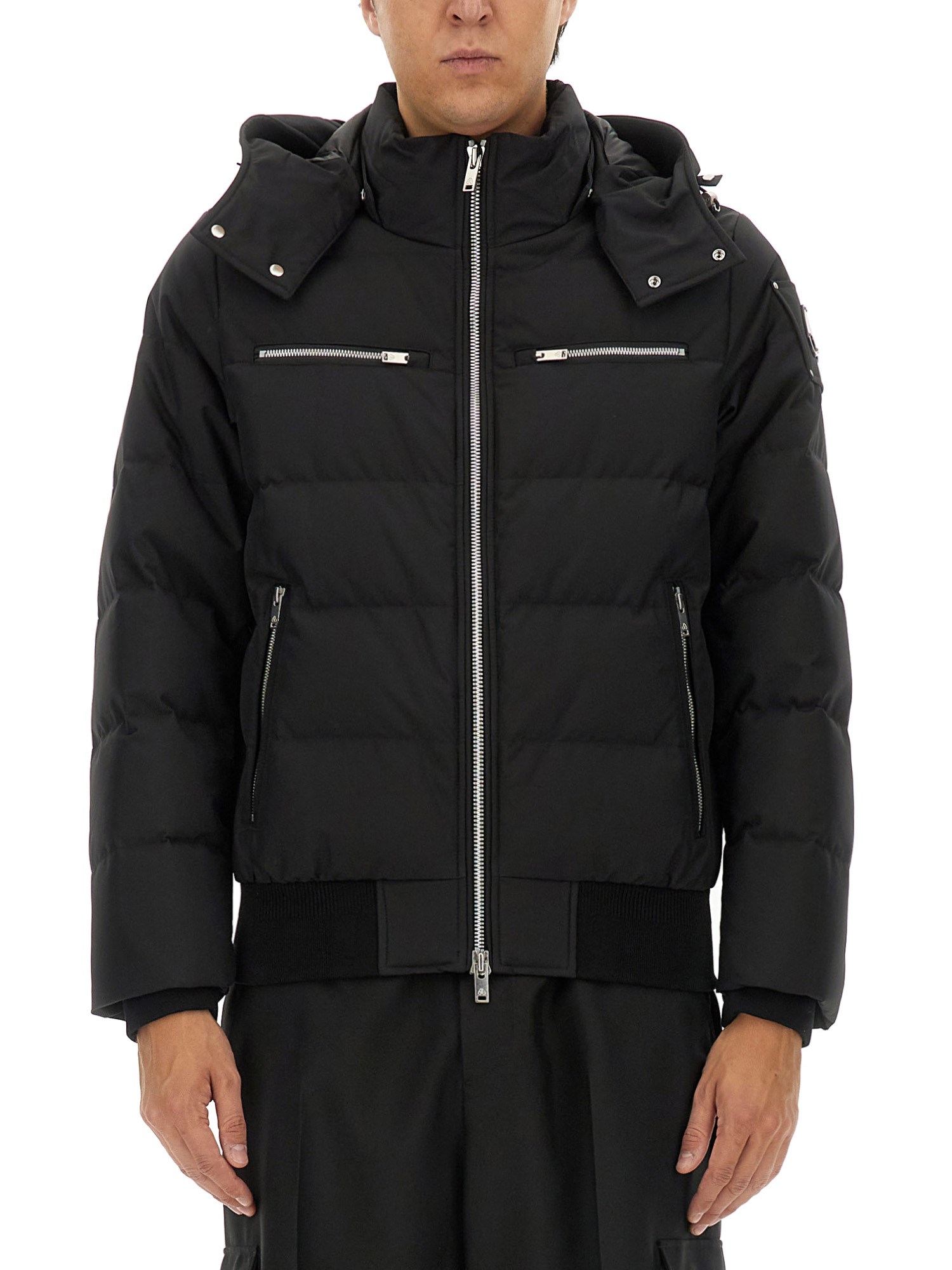 Shop Moose Knuckles "cloud" Jacket In Black