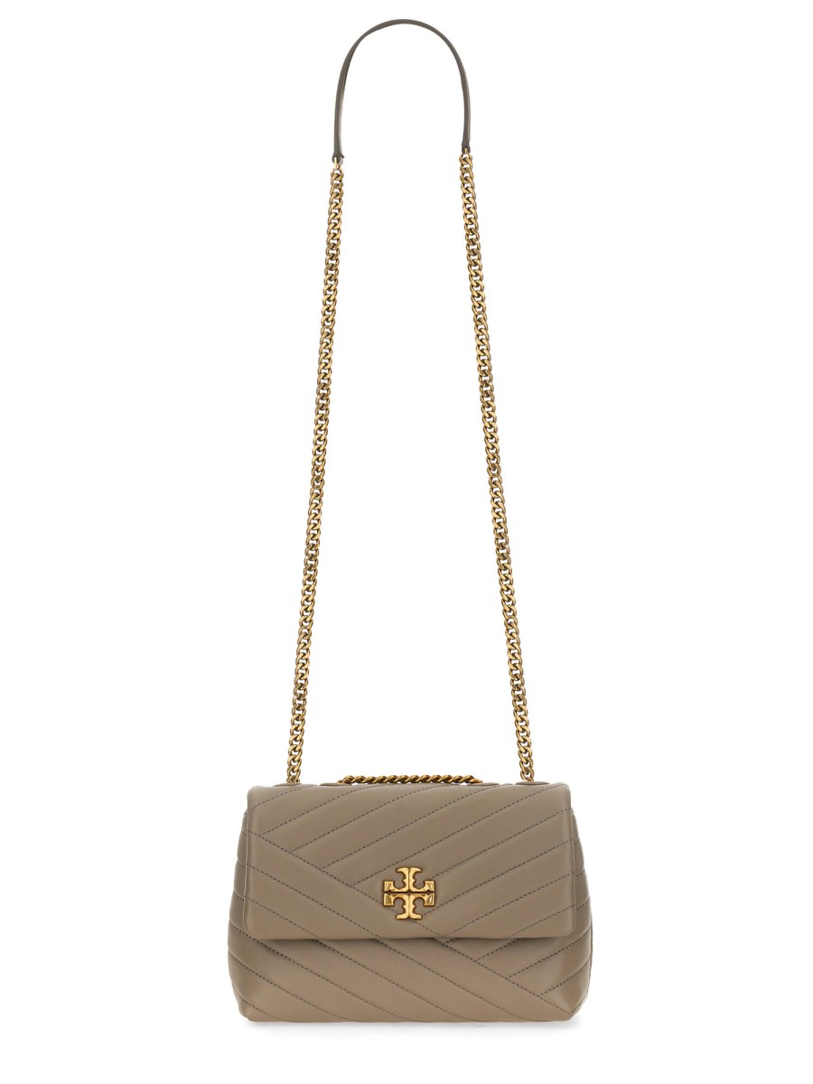 TORY BURCH BORSA A SPALLA KIRA SMALL CONVERTIBLE IN PELLE CHEVRON