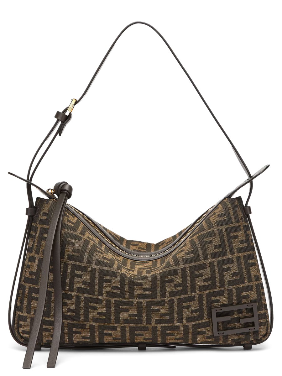 FENDI SIMPLY FENDI MEDIUM JACQUARD FABRIC FF BAG Eleonora Bonucci