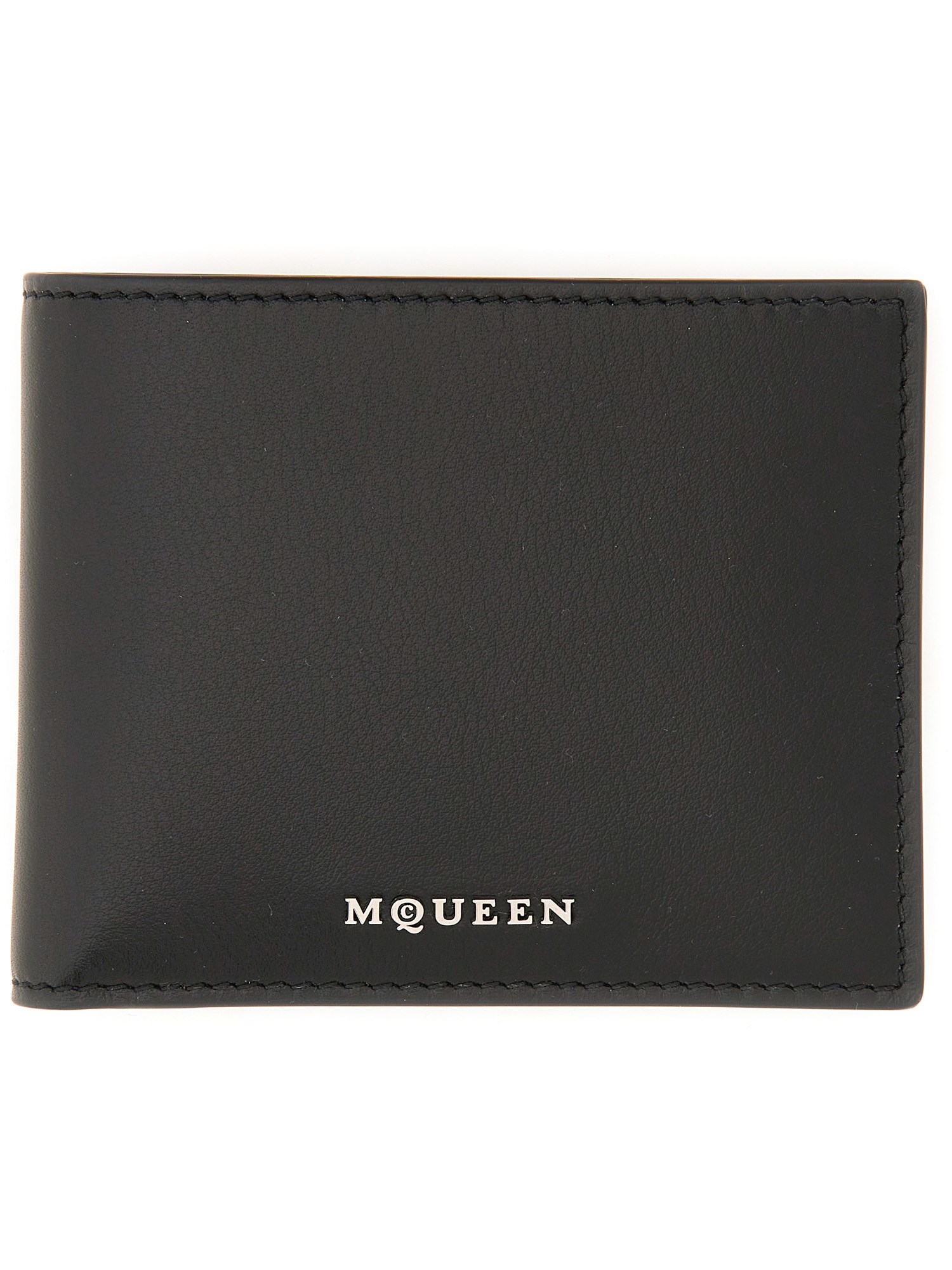 Alexander Mcqueen Men Wallet With Logo In Black