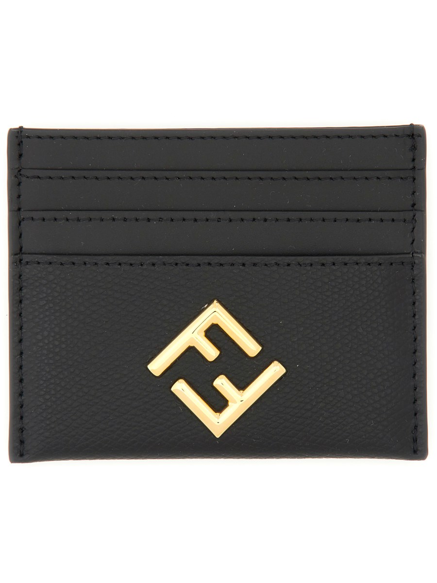 FENDI PORTACARTE IN PELLE FF DIAMONDS