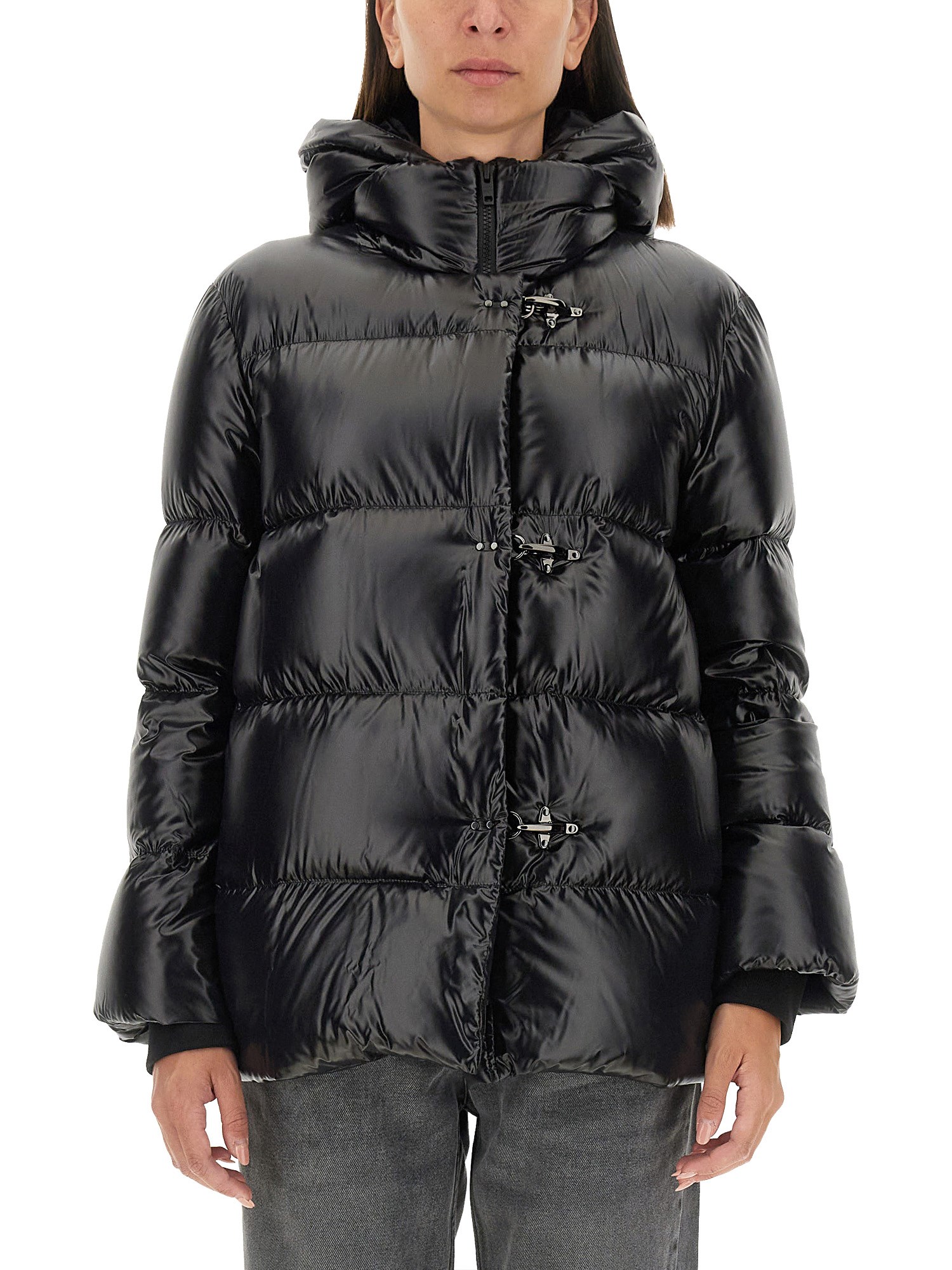 Shop Fay Down Jacket With Hooks In Black