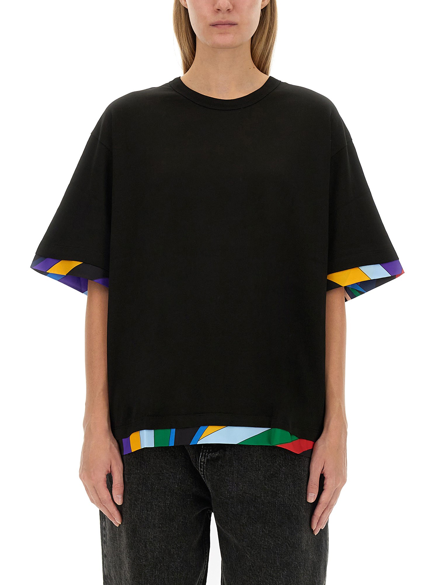 Shop Pucci T-shirt With Logo In Black