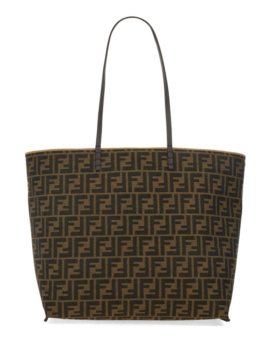 BORSA SHOPPER IN VELLUTO FF JACQUARD