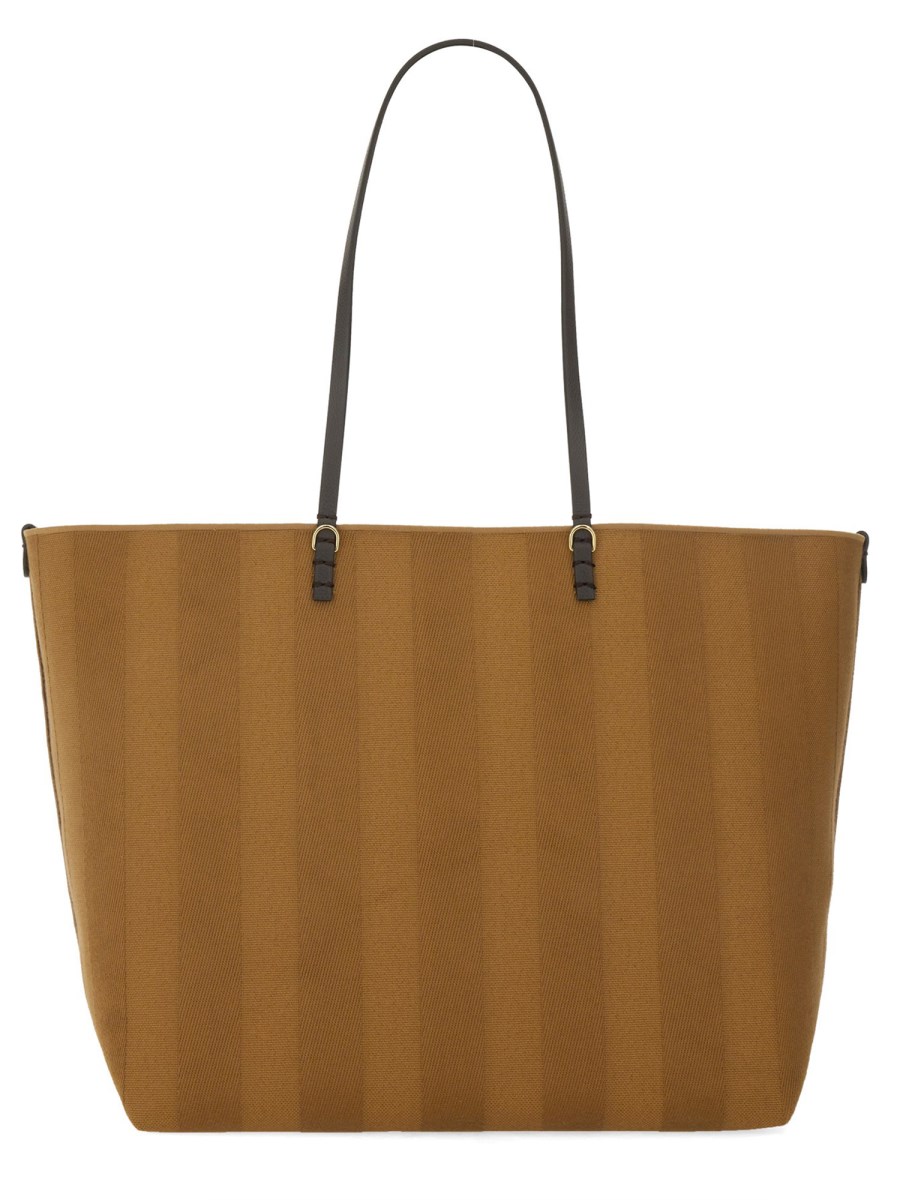 BORSA SHOPPER IN VELLUTO FF JACQUARD