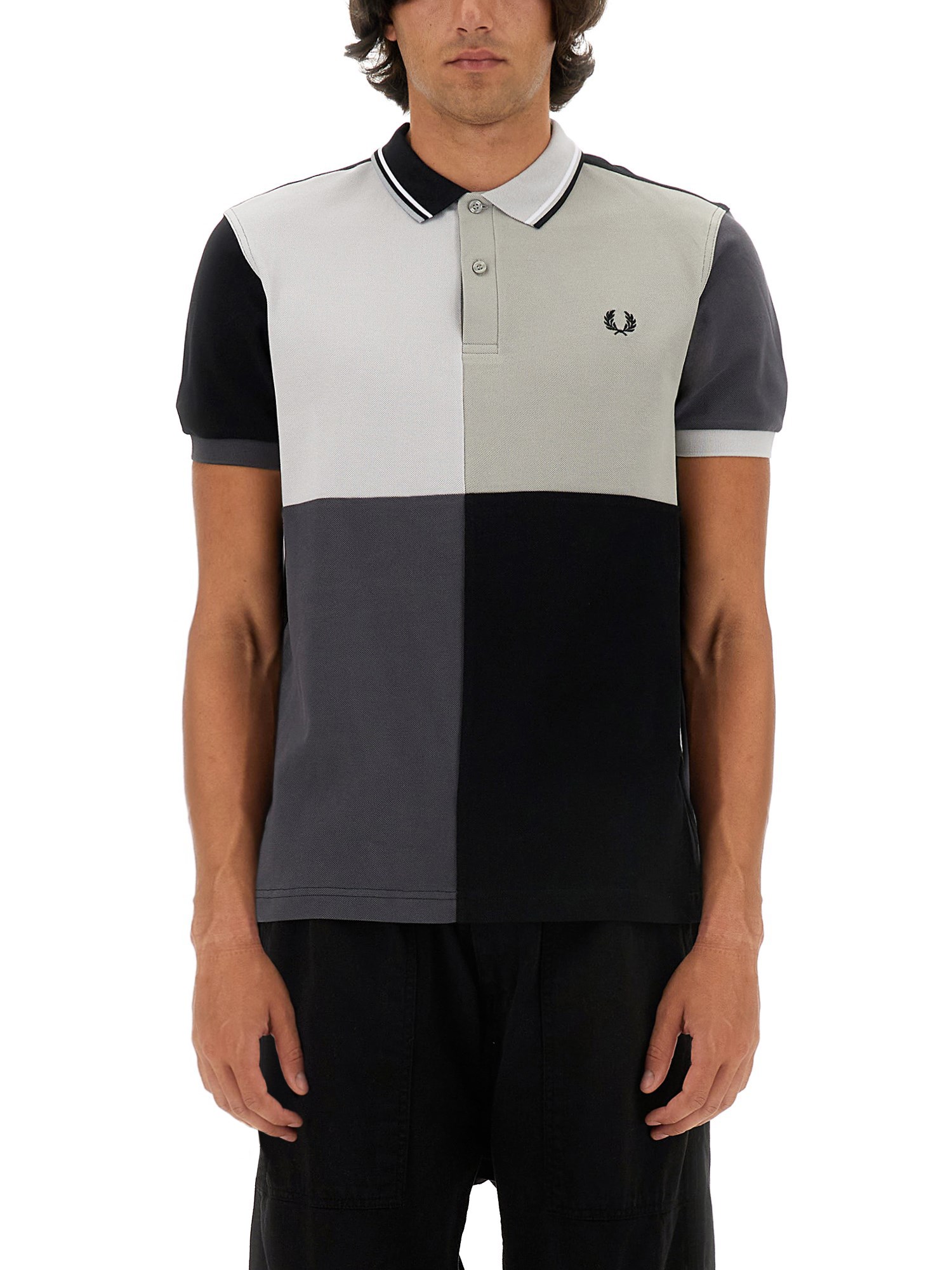 Shop Fred Perry X Beams Polo With Logo In Black