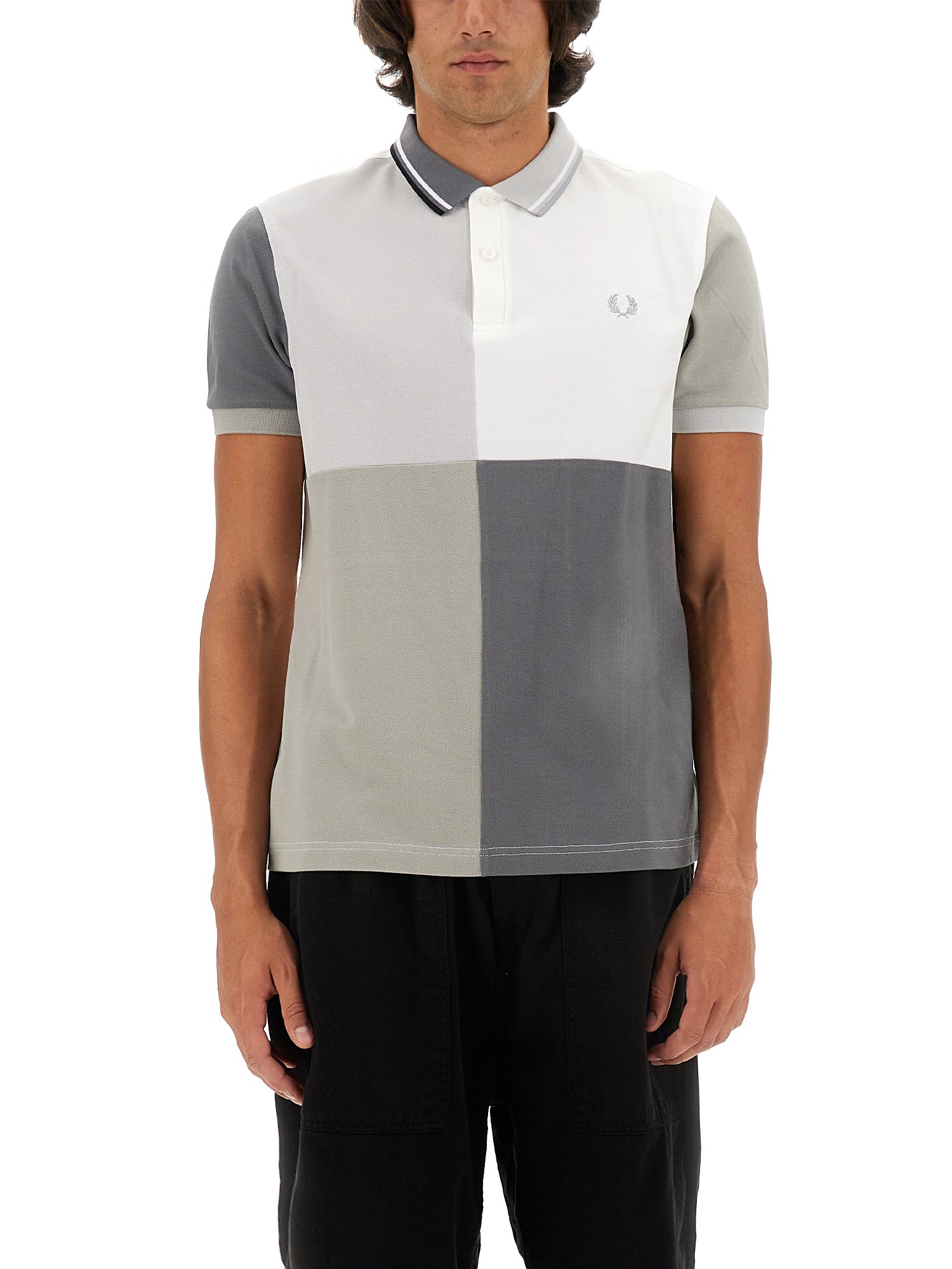 Shop Fred Perry X Beams Polo With Logo In White