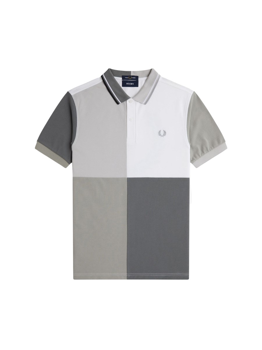 FRED PERRY X BEAMS POLO IN COTONE CON LOGO