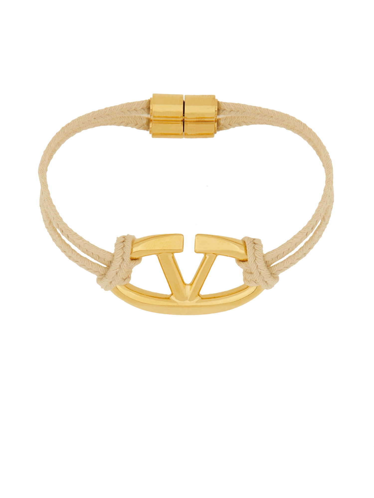 Shop Valentino Signature Vlogo Bracelet In Powder