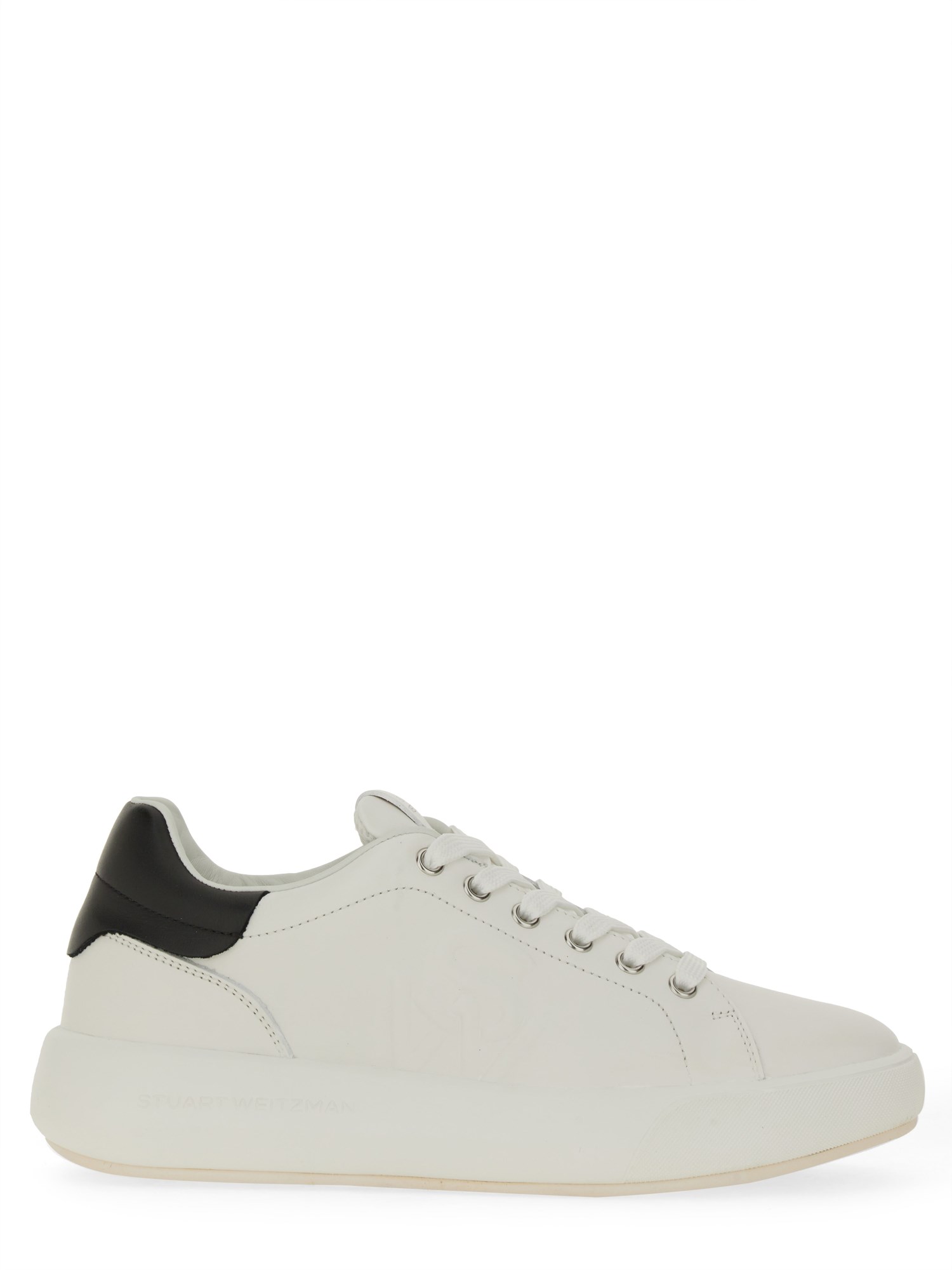 Shop Stuart Weitzman "sw Pro" Sneaker In White