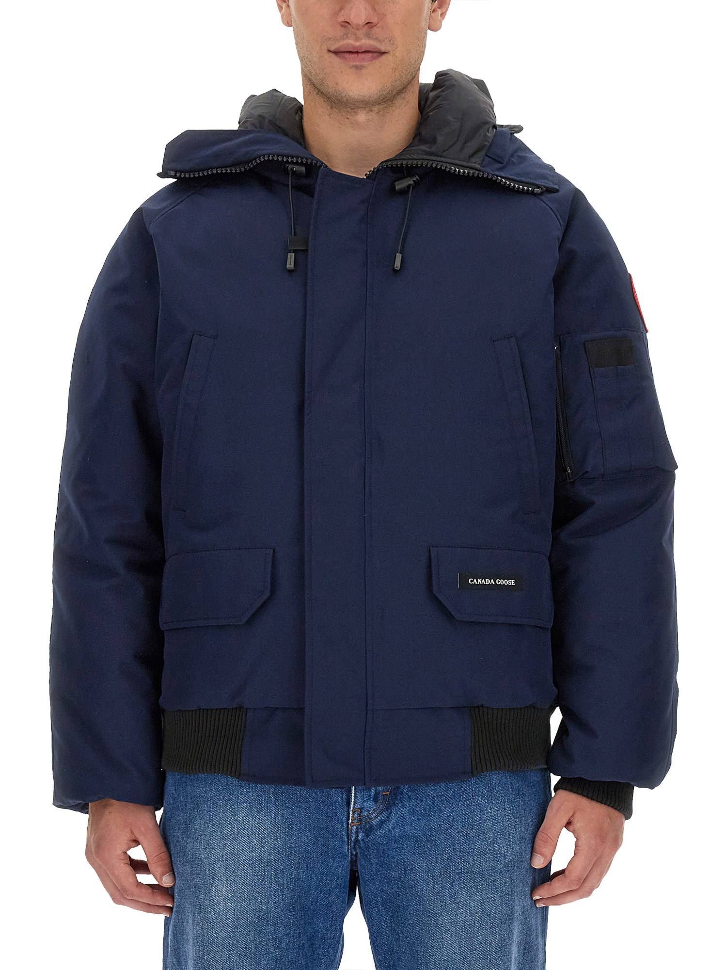 Shop Canada Goose Bomber Jacket "chilliwack" In Blue