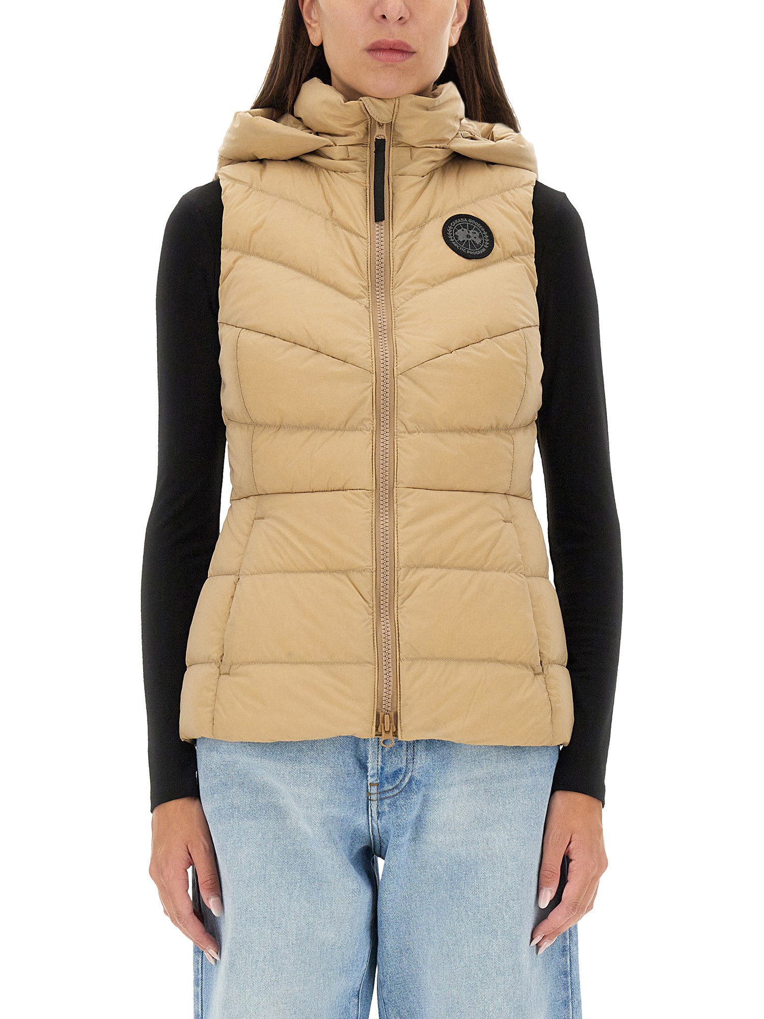 Shop Canada Goose Clair Vest In Beige