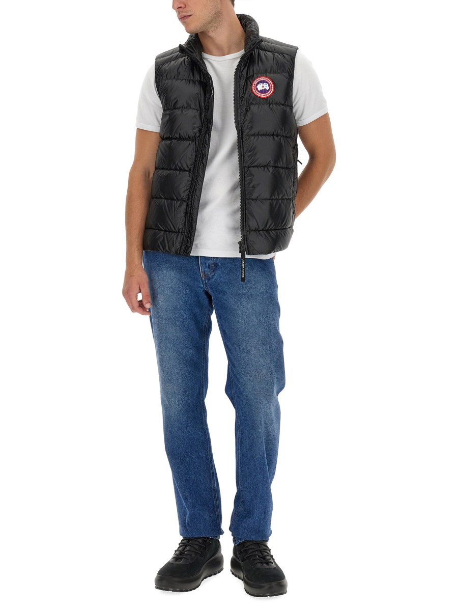 PIUMINO GILET CON PATCH LOGO