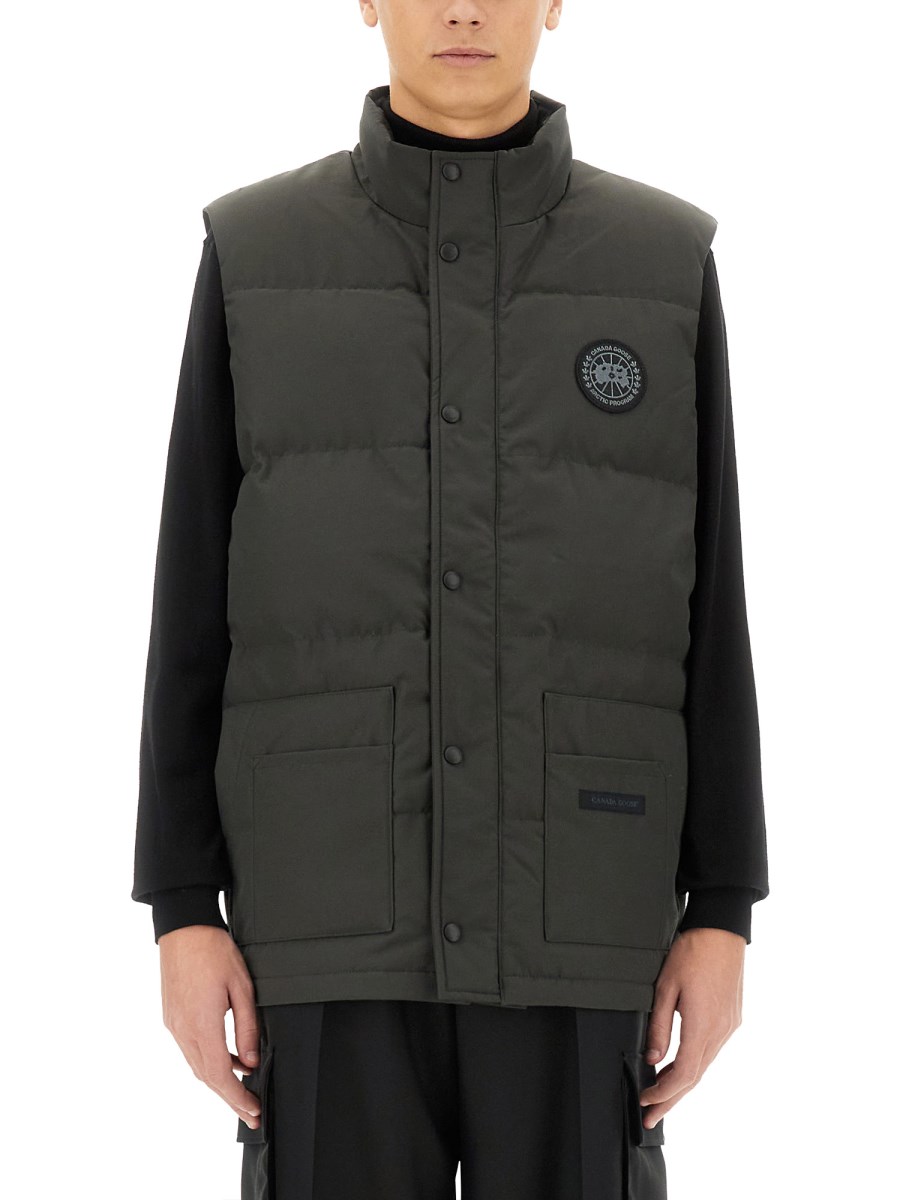 CANADA GOOSE GILET IMBOTTITO CON LOGO