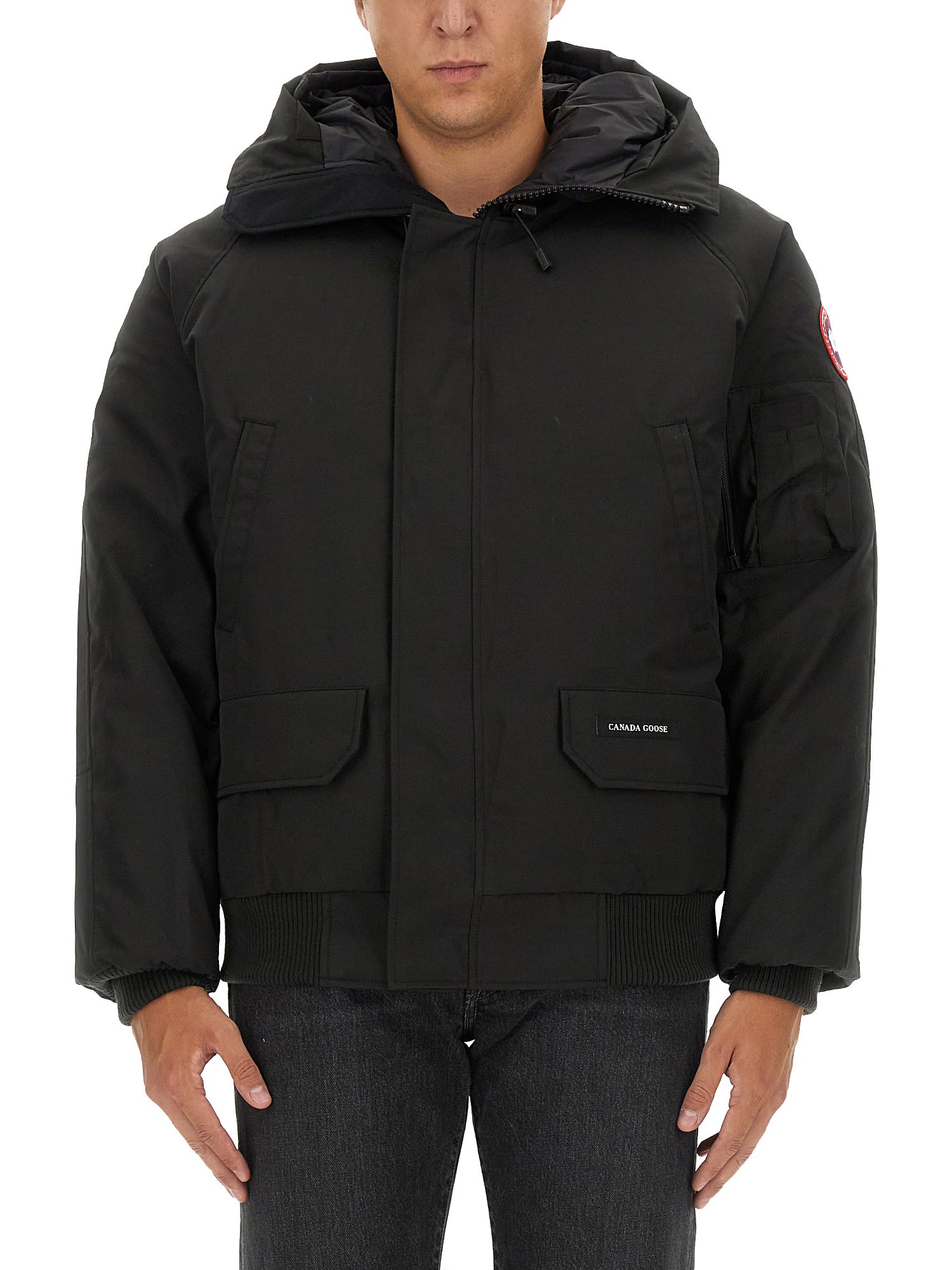 Shop Canada Goose Bomber "chilliwack" In Black