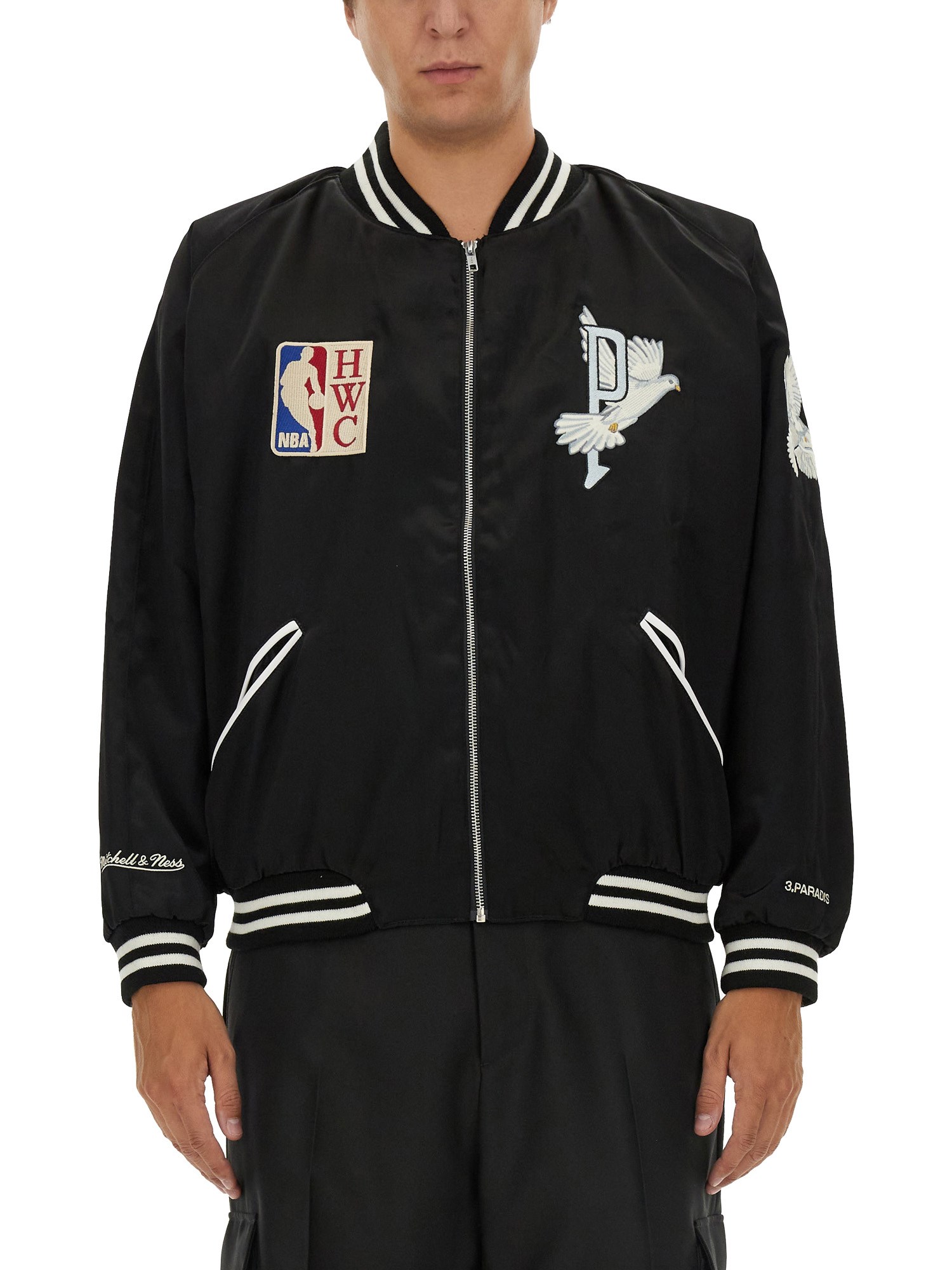 Shop 3paradis Varsity Jacket In Black