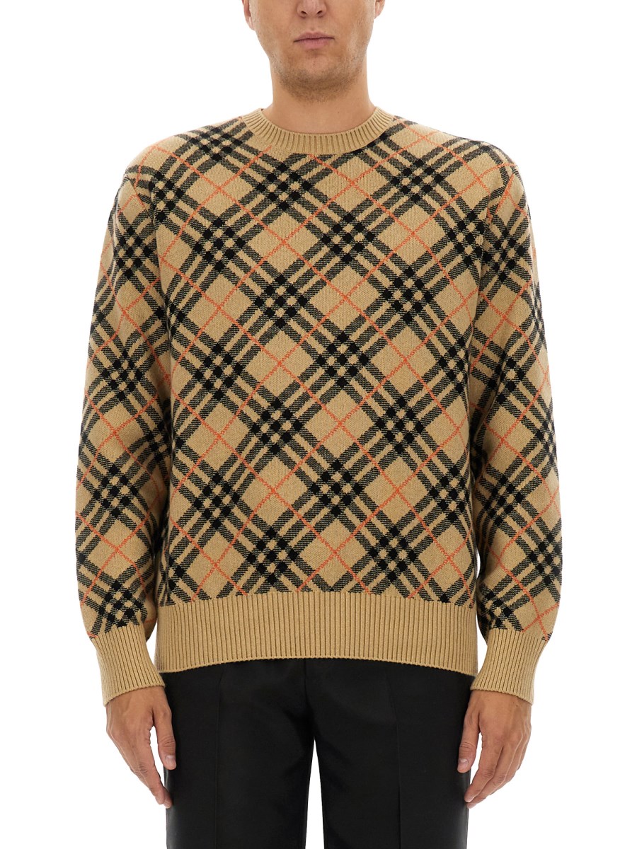 MAGLIA IN CASHMERE CHECK