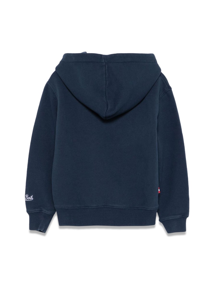 cotton fleece hoody with zip