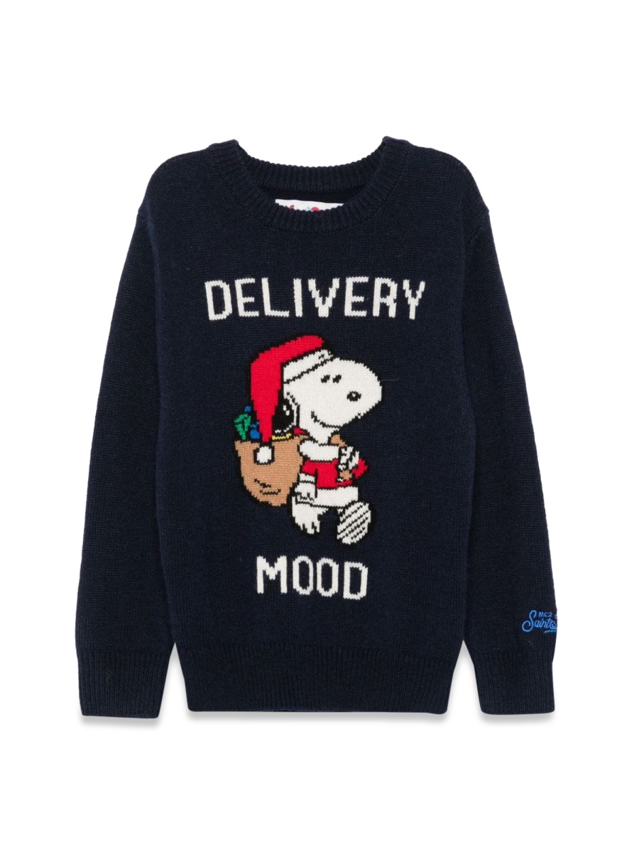 crewneck jaquard sweater