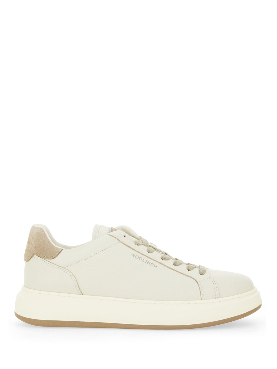 WOOLRICH SNEAKER "NARROW" IN PELLE MARTELLATA