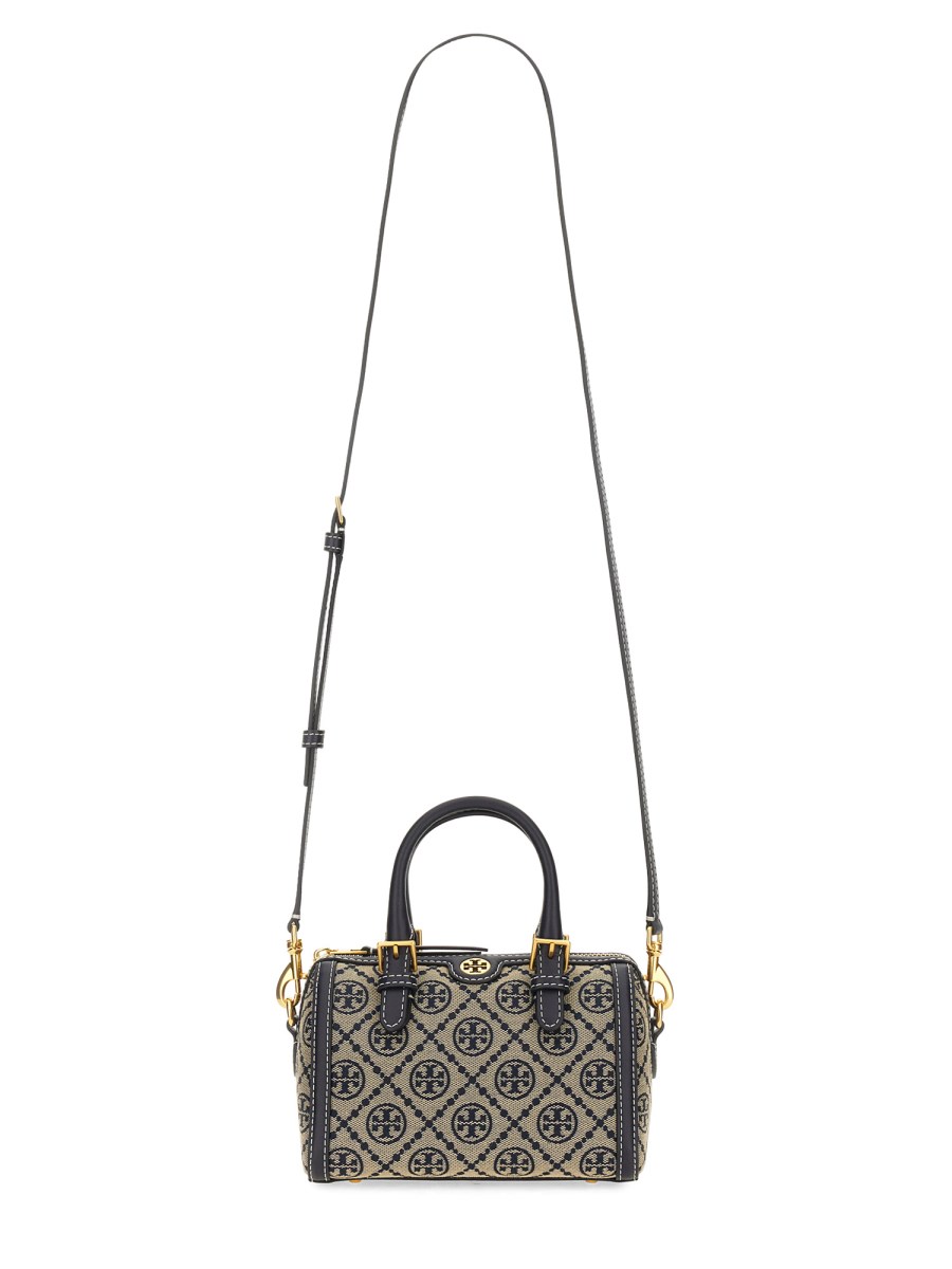 MINI BARREL BAG IN JACQUARD T MONOGRAM