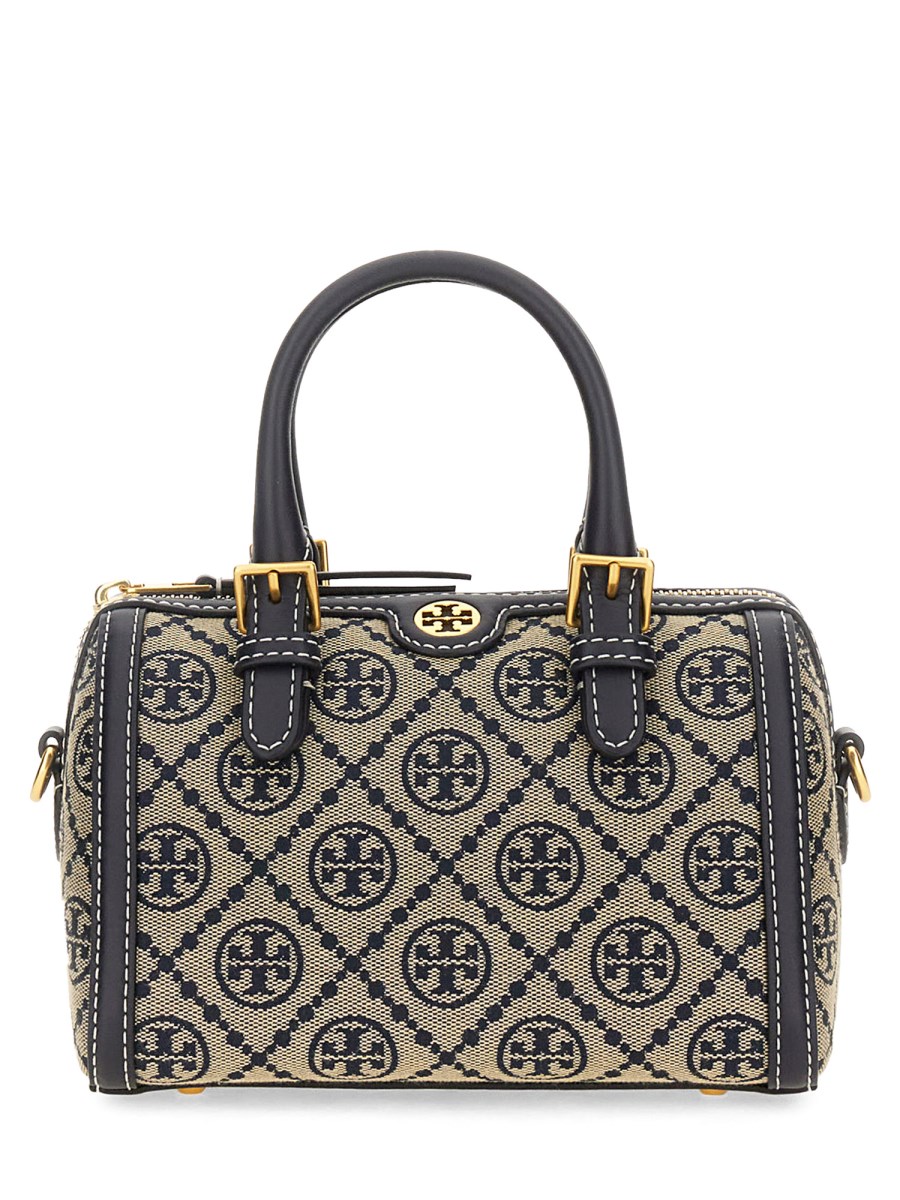 MINI BARREL BAG IN JACQUARD T MONOGRAM