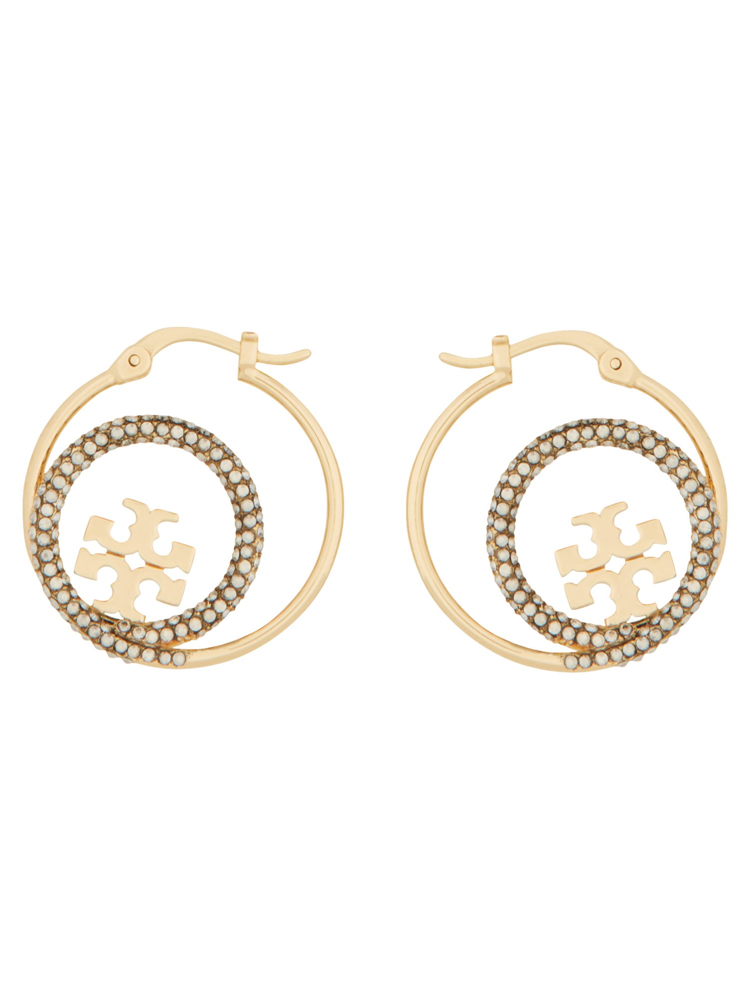 Tory Burch Miller Hoop Earrings In Gold