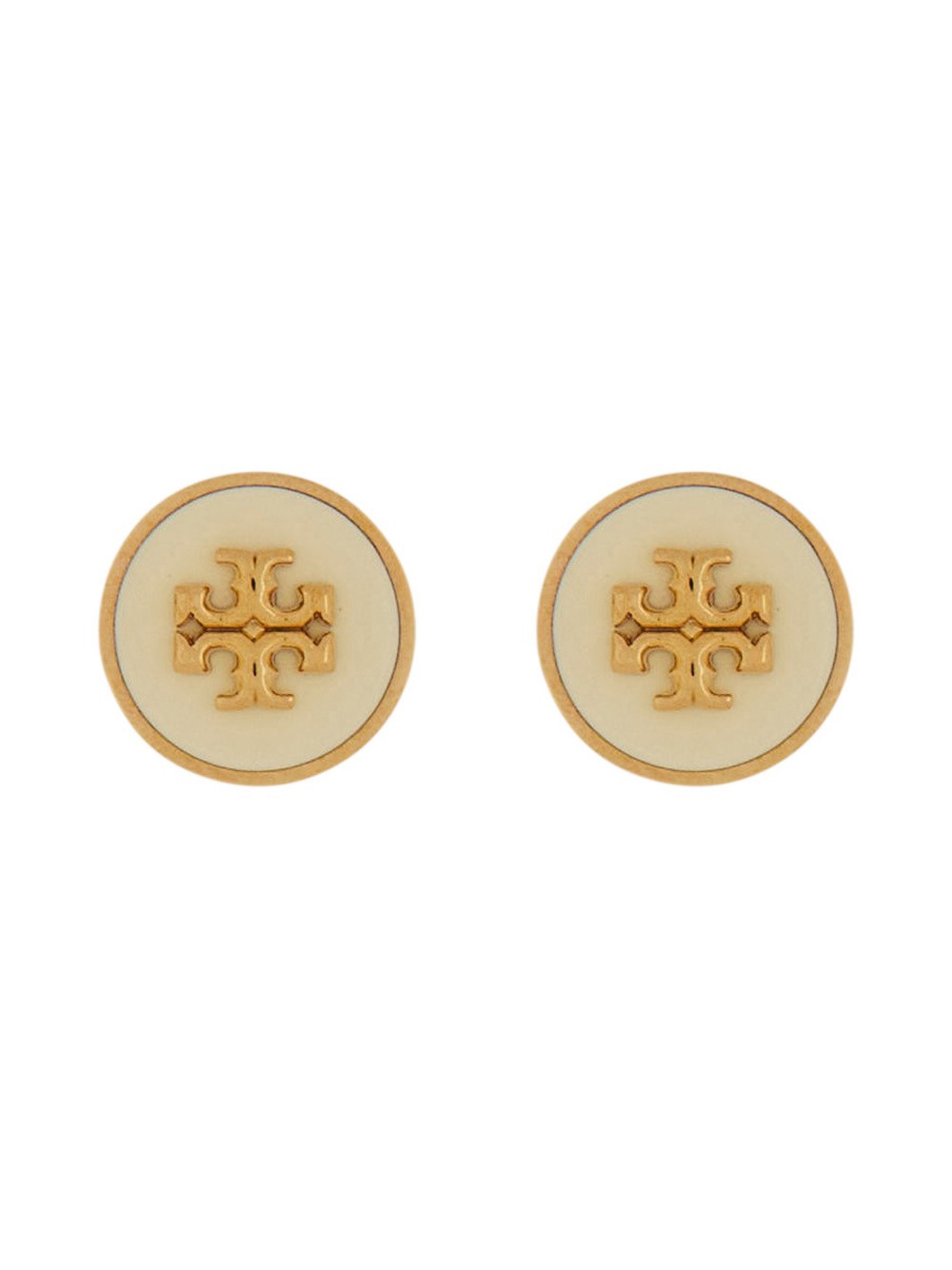 Tory Burch "kira" Earrings In White