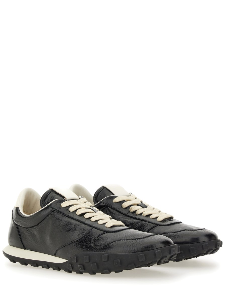 SNEAKER BASSA IN PELLE