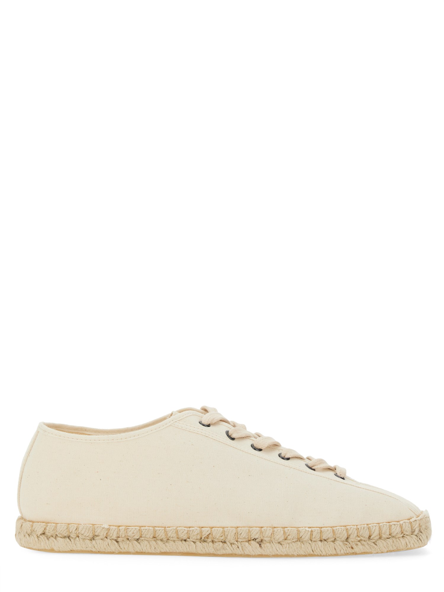 Lemaire Men's Linoleum Laced Espadrilles In White