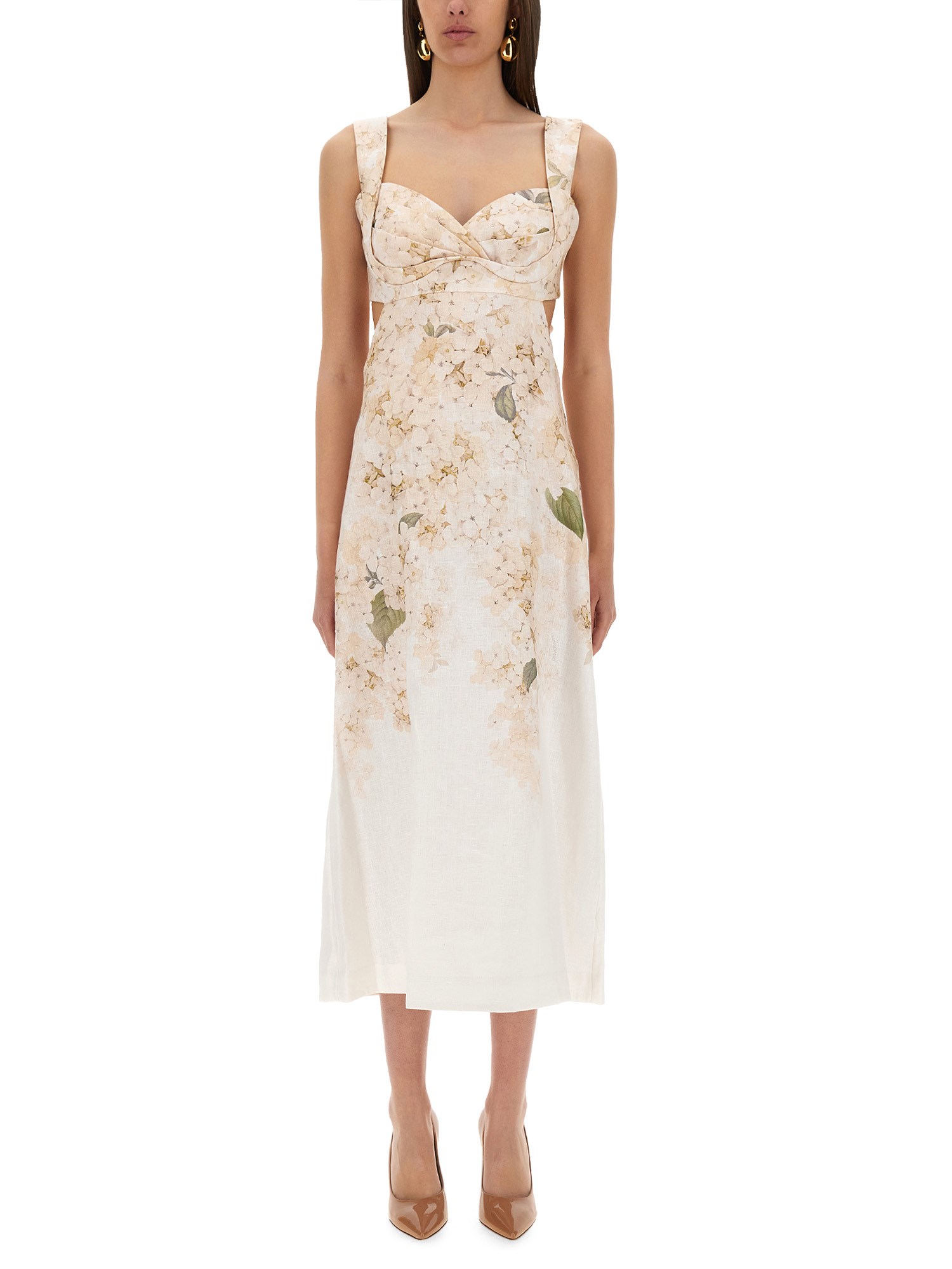 Shop Zimmermann "balance" Midi Dress
