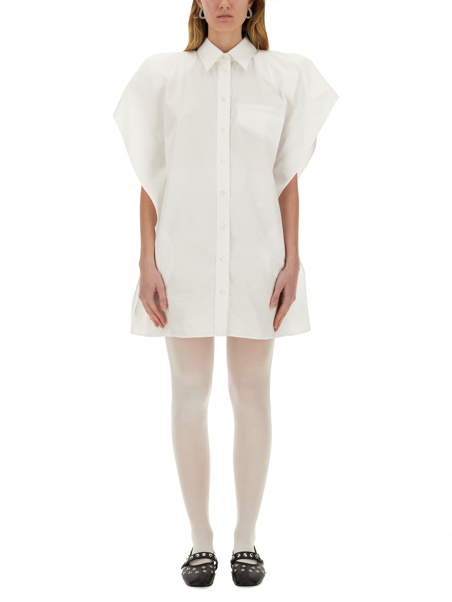 Stella Mccartney Dress Shirt Chest Pocket In White
