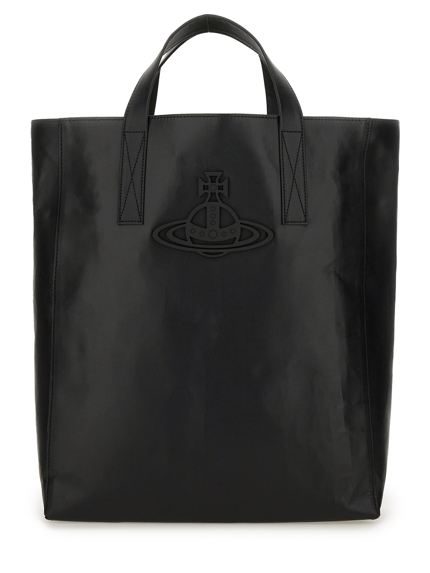 Vivienne Westwood Medium "sarah" Tote Bag In Black