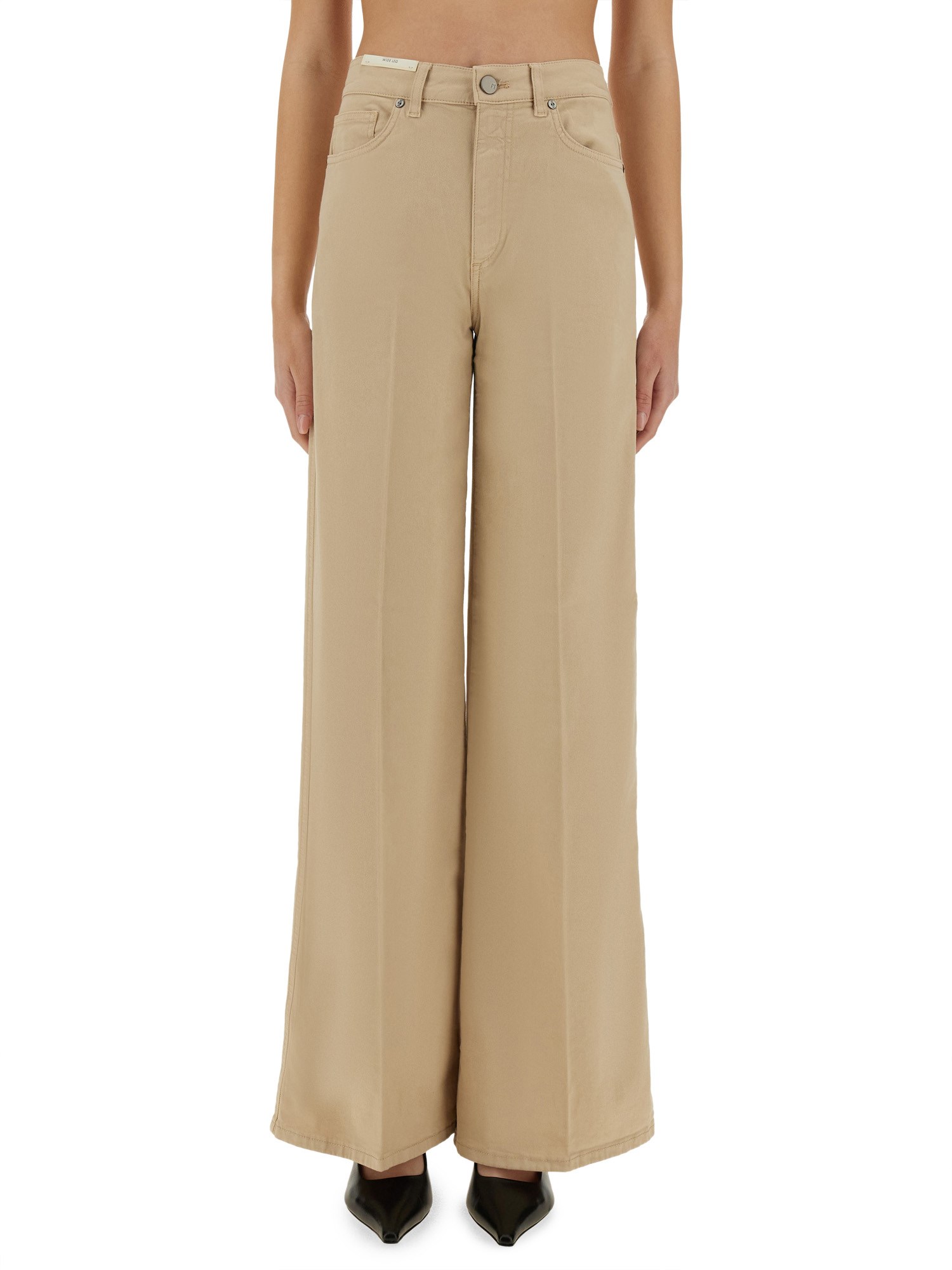 Shop Pt Torino Jeans "cindy" In Beige