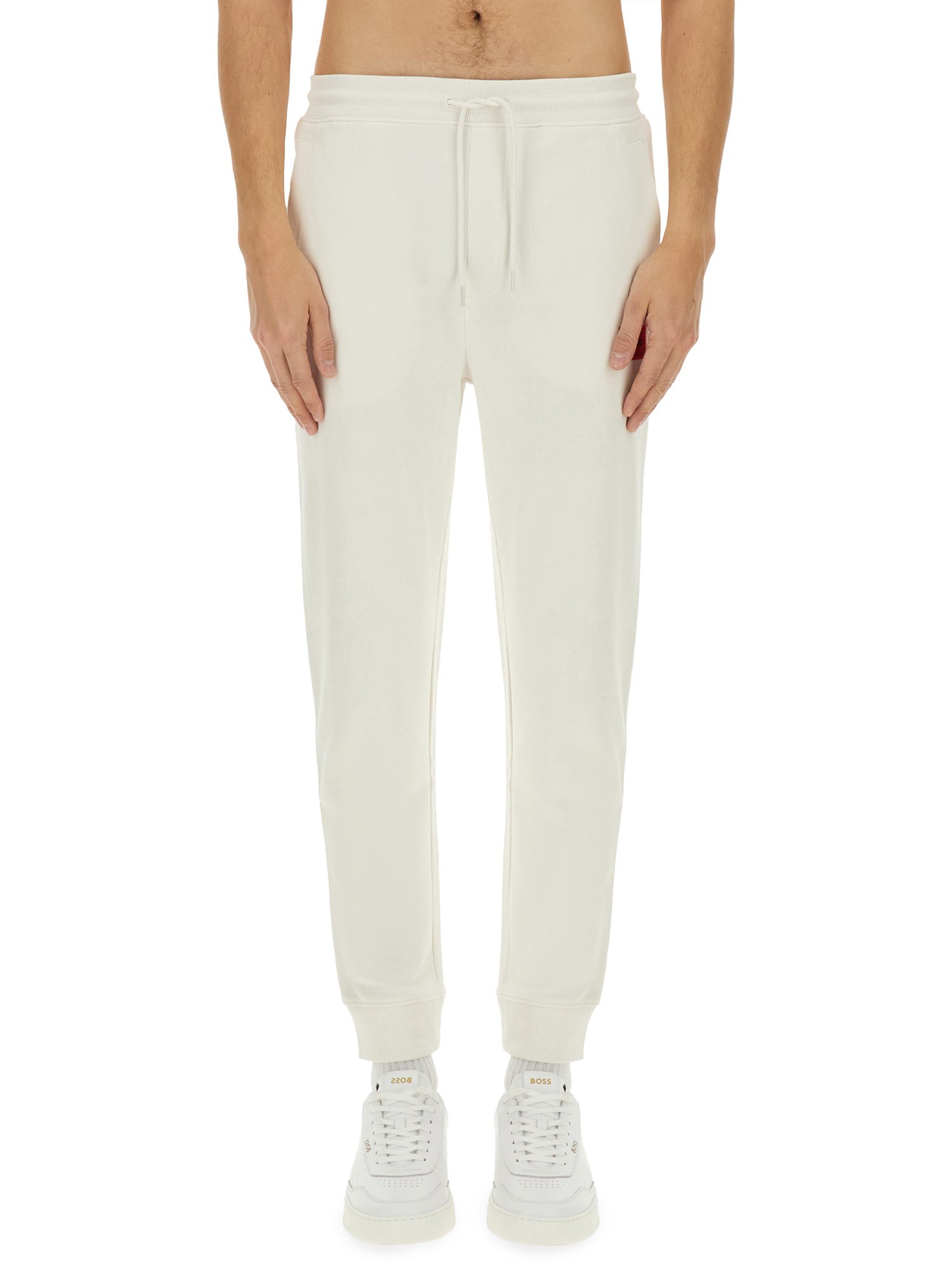 Hugo Boss Hugo Cotton Jogger Pants In White