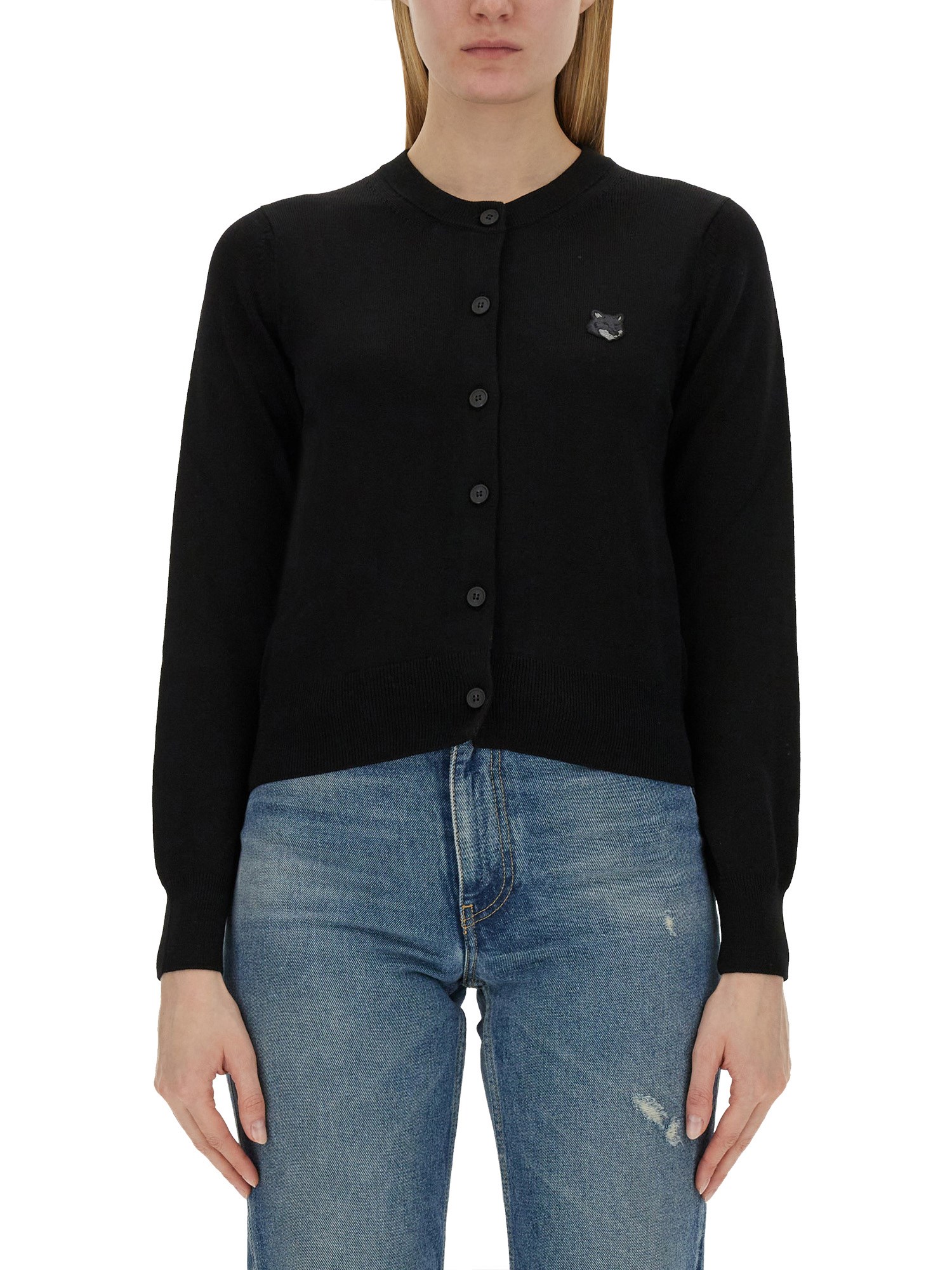 MAISON KITSUNÉ FOX PATCH CARDIGAN 