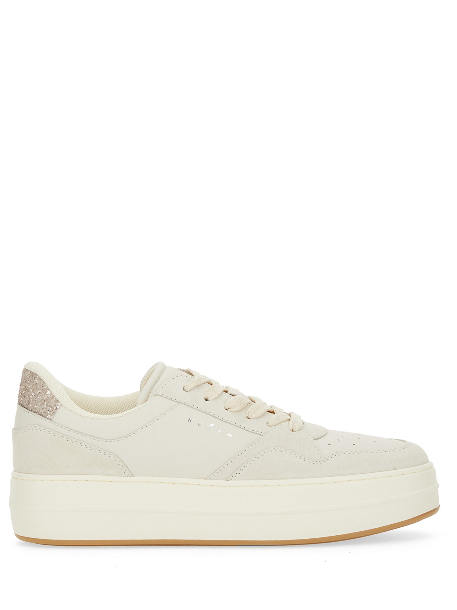 Hogan Elevated Leather Sneakers In White