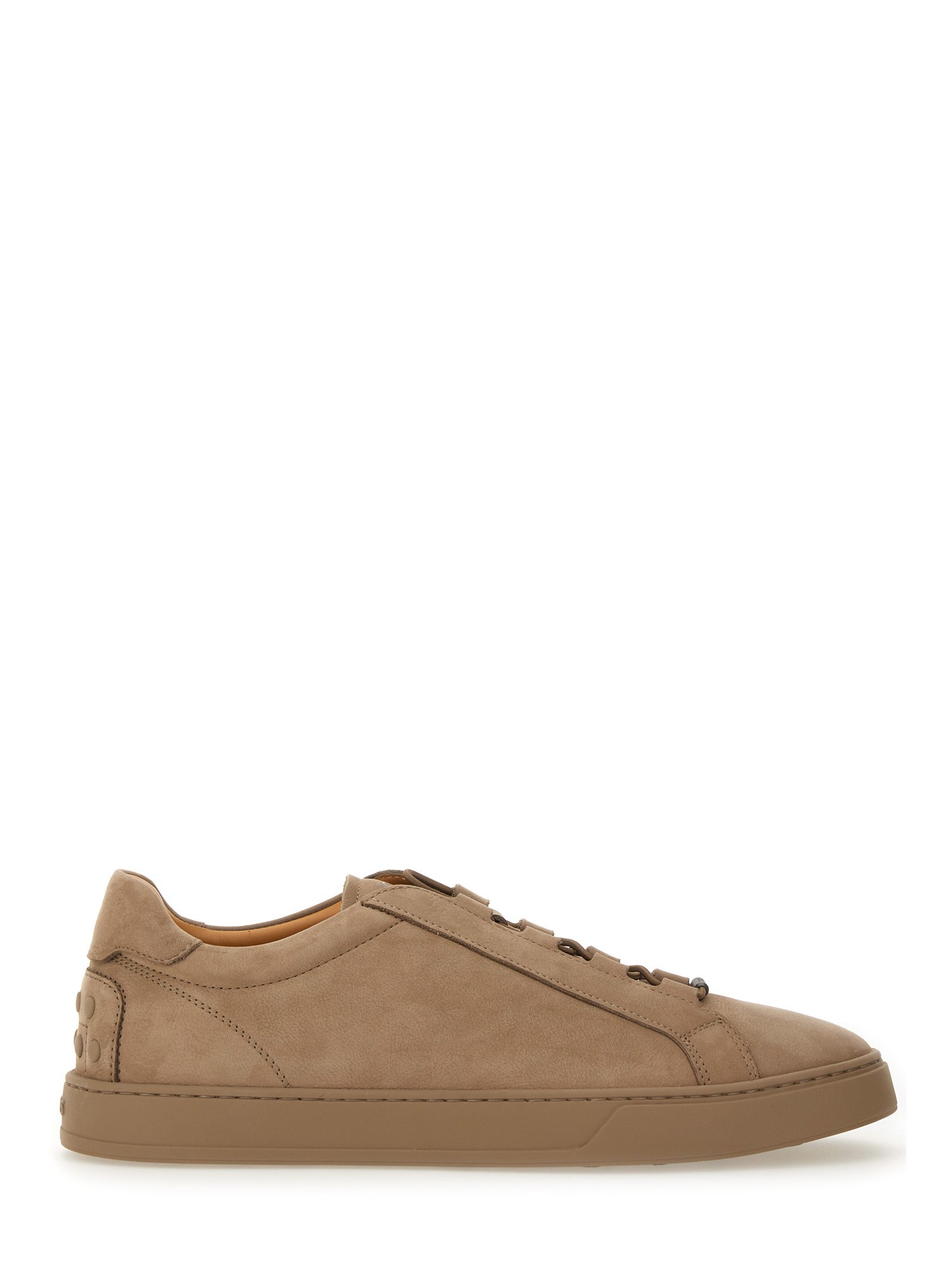 Tod's Elastic Nubuck Creta Sneakers In Beige
