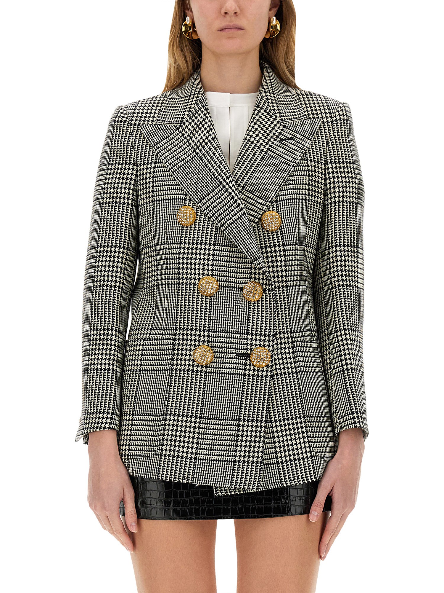 Valentino Wool Jacket In Black