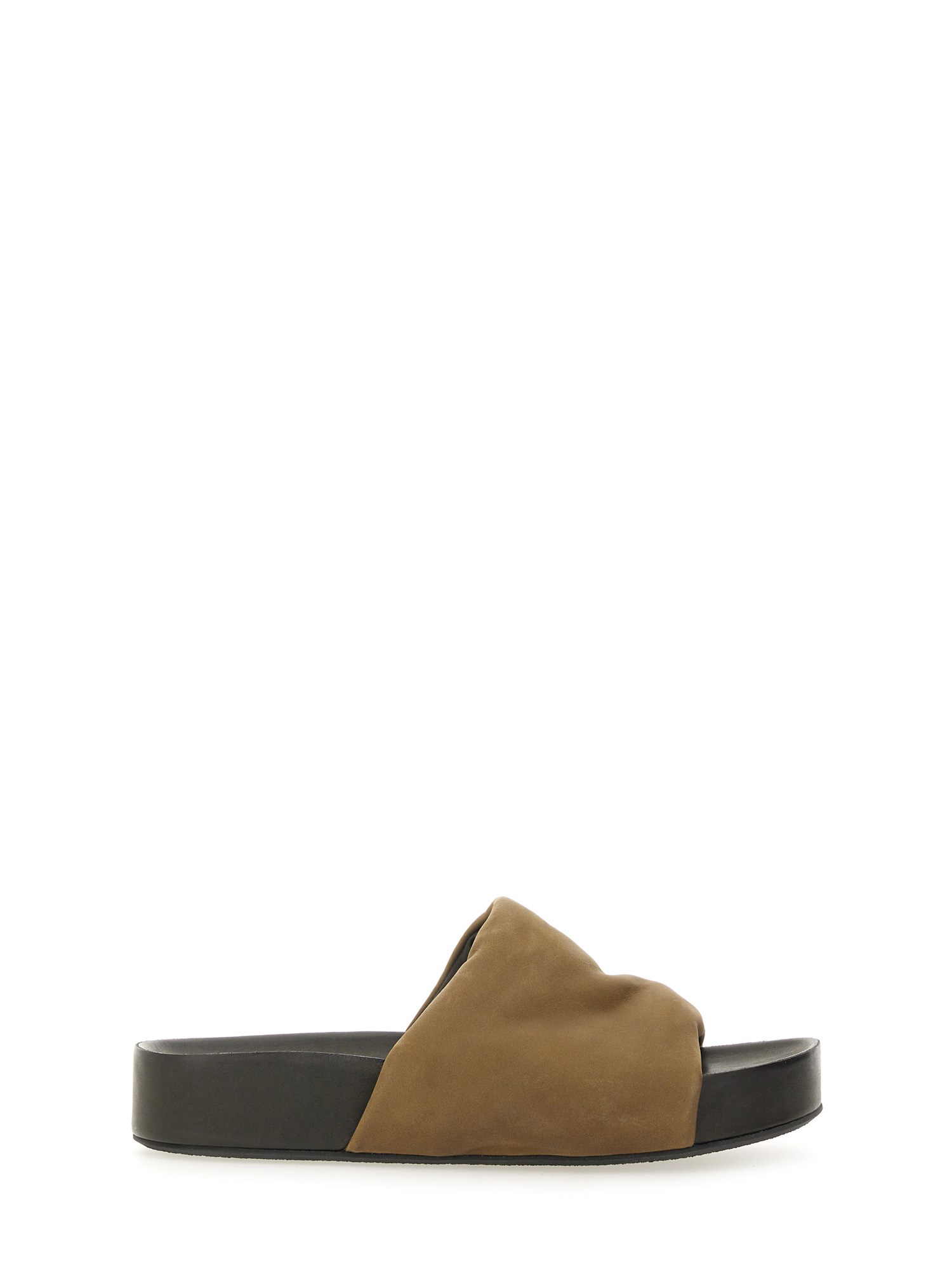 Uma Wang Leather Sandal In Multicolour