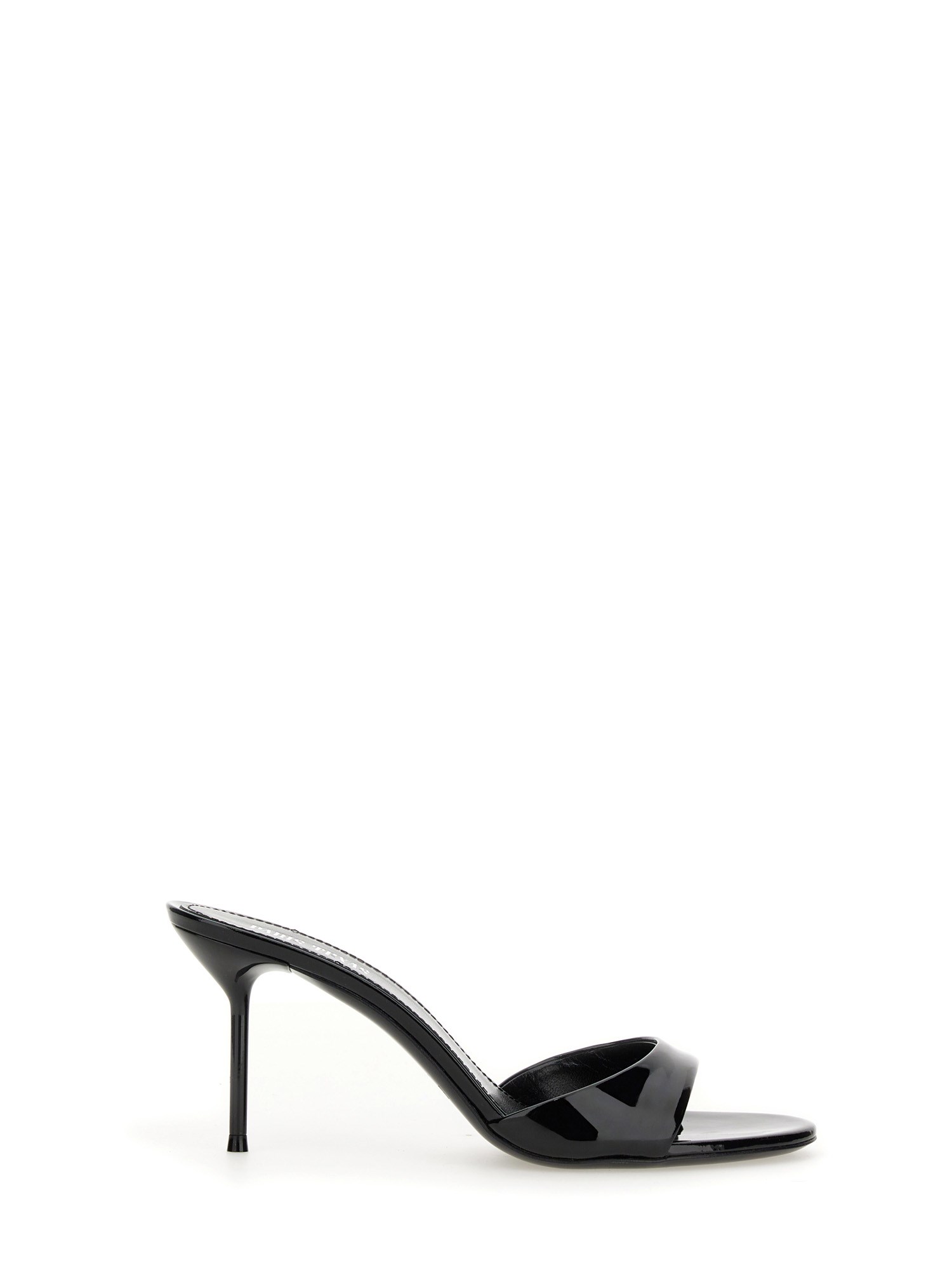 Paris Texas 70mm Lidia Patent Leather Mules In Black
