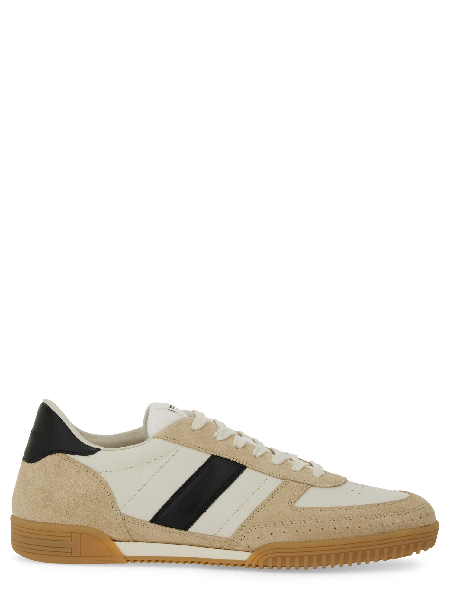 Tom Ford Terence Leather And Suede Sneakers In Multicolour