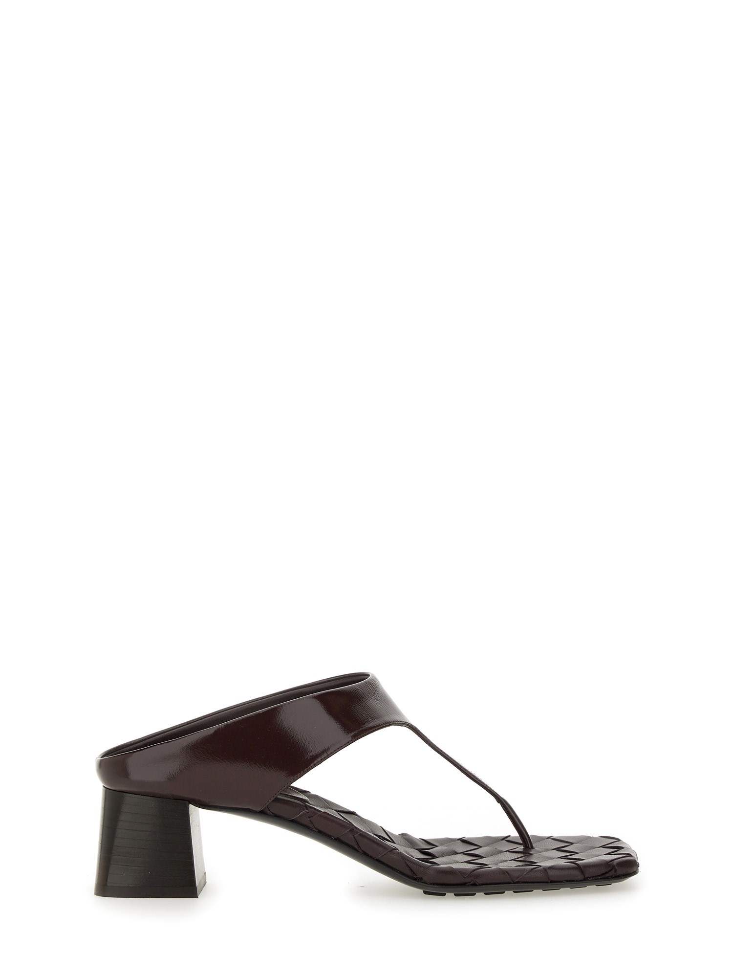 Shop Bottega Veneta Thong Sandal "marella" In Beige