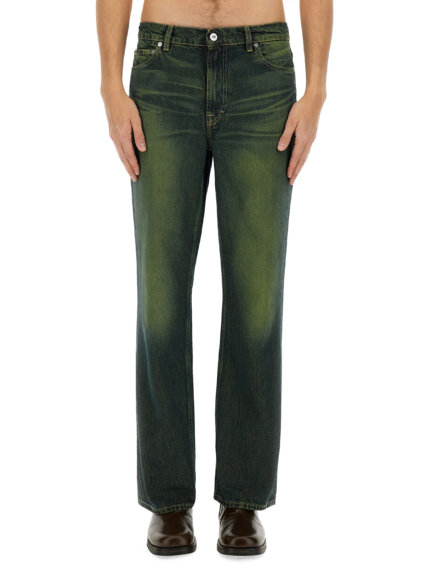Our Legacy 70s Cut Straight Leg Jeans In Green