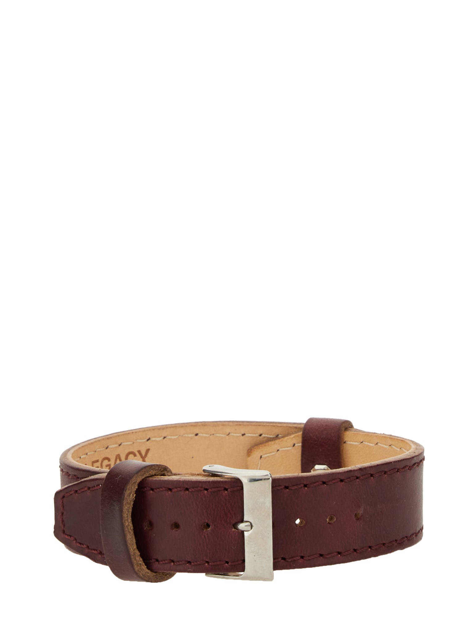 Our Legacy Leather Bracelet In Dark Brown